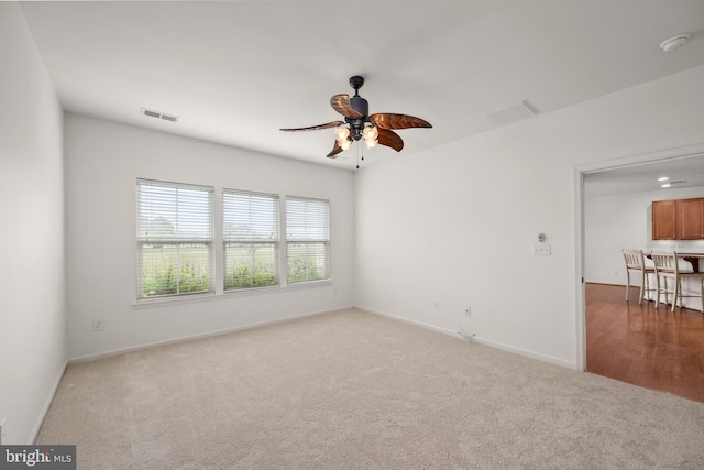 54 Ruddy Duck Ln, Bridgeville, DE 19933 - carpeted spare room featuring a ceiling fan, a smoke detector, and baseboards