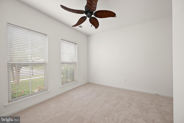 54 Ruddy Duck Ln, Bridgeville, DE 19933 - spare room with carpet flooring, a ceiling fan, and baseboards
