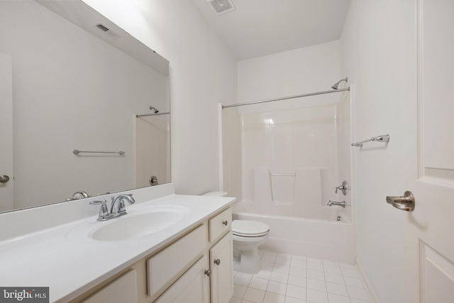 54 Ruddy Duck Ln, Bridgeville, DE 19933 - bathroom with toilet, tile patterned flooring, vanity, and bathing tub / shower combination