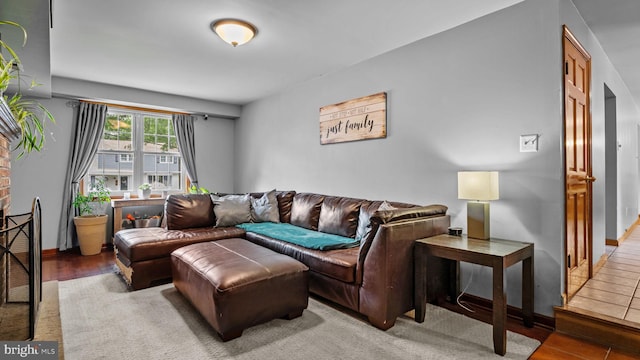 141 N Woodbine Ave, Langhorne, PA 19047 - living area with baseboards