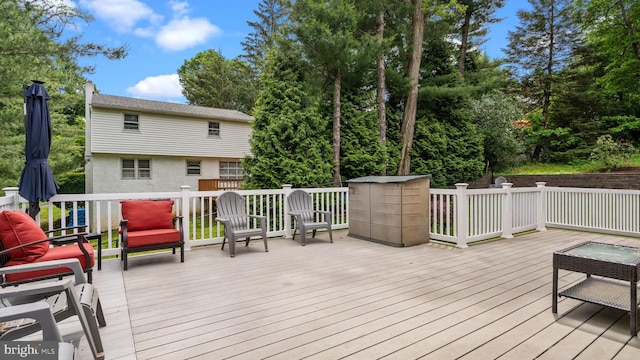 141 N Woodbine Ave, Langhorne, PA 19047 - view of wooden terrace