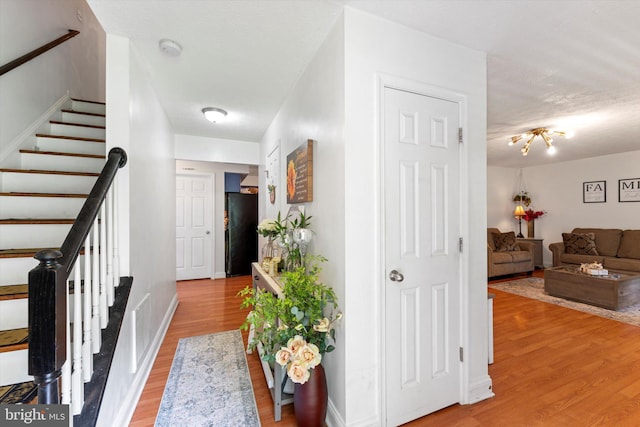 308 Fawn Dr, Winchester, VA 22602 - foyer with light wood-style floors and stairs