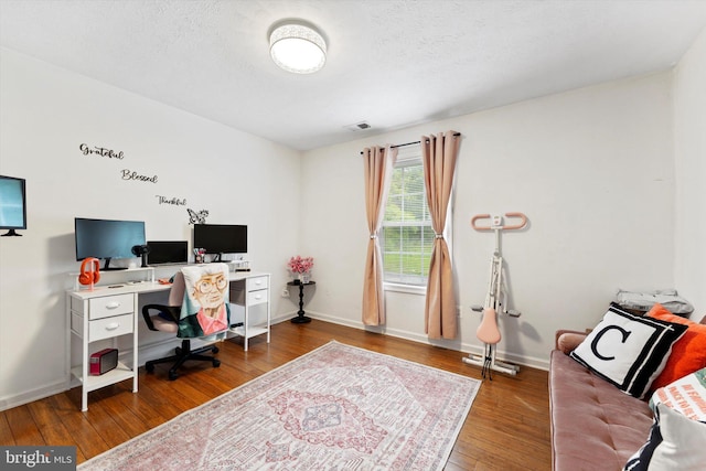 308 Fawn Dr, Winchester, VA 22602 - home office featuring hardwood / wood-style floors and baseboards