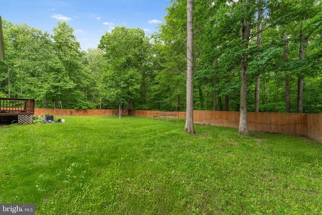 308 Fawn Dr, Winchester, VA 22602 - view of yard with a deck