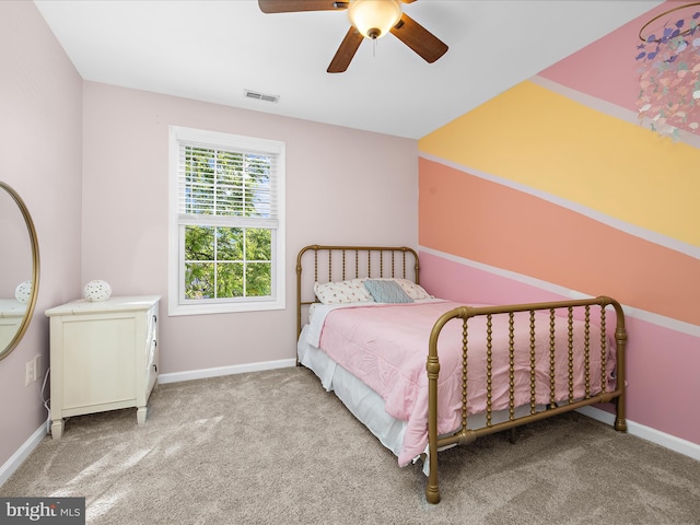 7827 Catherine Ave, Pasadena, MD 21122 - carpeted bedroom featuring baseboards and a ceiling fan