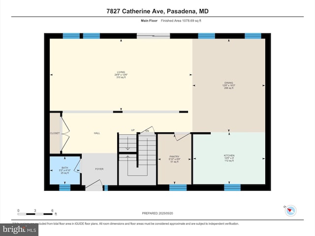 7827 Catherine Ave, Pasadena, MD 21122 - view of room layout