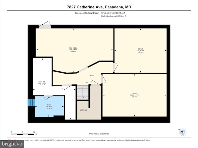 7827 Catherine Ave, Pasadena, MD 21122 - view of room layout