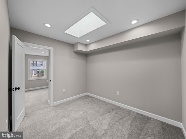 519 23rd Pl NE, Washington, DC 20002 - basement with recessed lighting, carpet floors, and baseboards