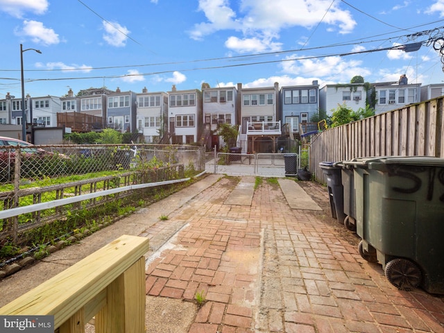 519 23rd Pl NE, Washington, DC 20002 - view of patio / terrace with a residential view and a gate