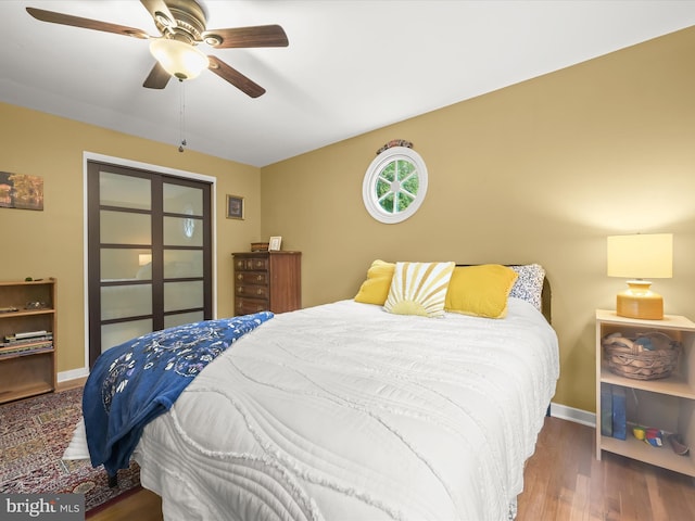 5264 Open Window, Columbia, MD 21044 - bedroom with wood finished floors and a ceiling fan