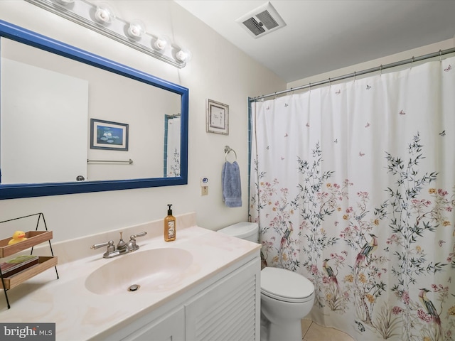 5264 Open Window, Columbia, MD 21044 - bathroom with vanity, curtained shower, and tile patterned floors