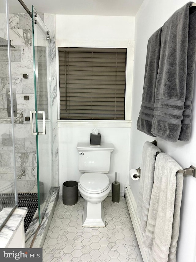 19 Center St, Barnegat, NJ 08005 - bathroom featuring a shower stall and toilet