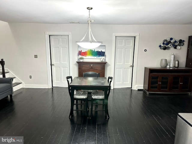 19 Center St, Barnegat, NJ 08005 - dining room with hardwood / wood-style flooring, stairs, and baseboards