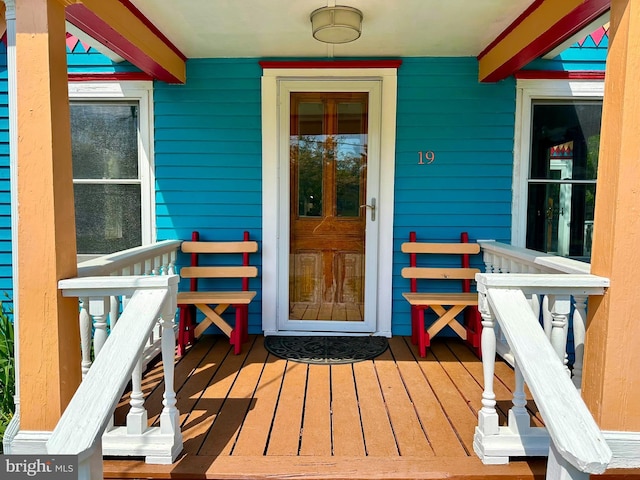 19 Center St, Barnegat, NJ 08005 - entrance to property with a porch