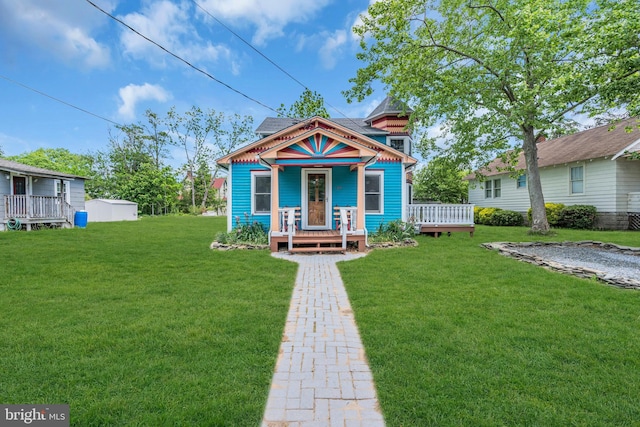 19 Center St, Barnegat, NJ 08005 - view of front of house with a front lawn