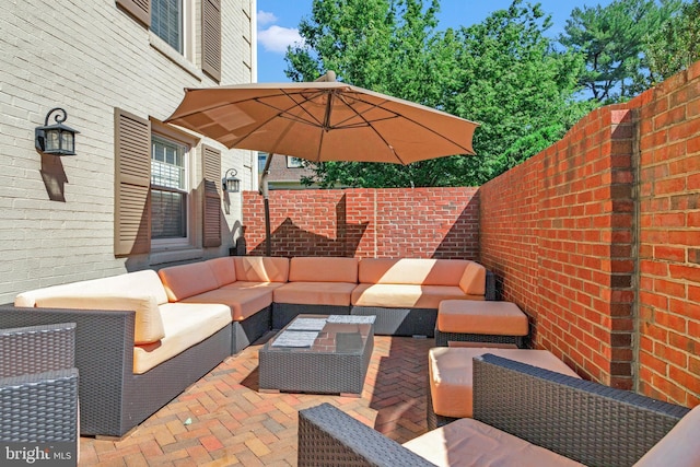11030 Wickshire Way N, Bethesda, MD 20852 - view of patio / terrace with an outdoor hangout area