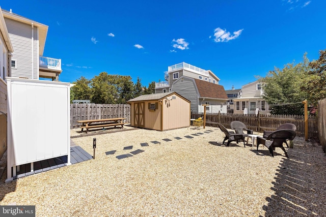 215 W 23rd St, Ship Bottom, NJ 08008 - fenced backyard with an outdoor fire pit