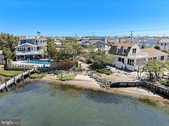 215 W 23rd St, Ship Bottom, NJ 08008 - water view with nearby suburban area