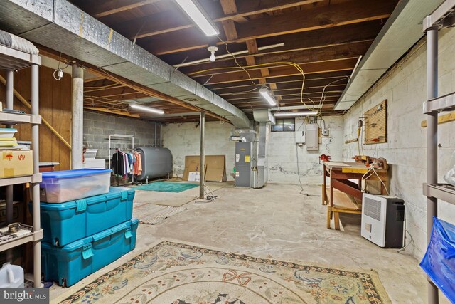 1011 Woodcliffe Ave, Media, PA 19063 - unfinished basement featuring heating fuel and heating unit