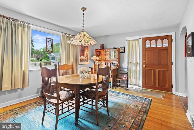 1011 Woodcliffe Ave, Media, PA 19063 - dining area with baseboards and wood finished floors