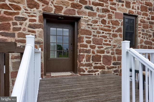 1700 N Texter Mountain Rd, Reinholds, PA 17569 - doorway to property featuring brick siding