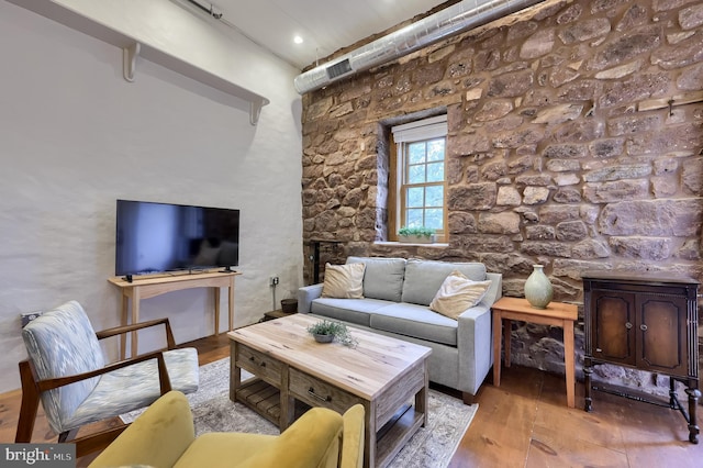 1700 N Texter Mountain Rd, Reinholds, PA 17569 - living area featuring hardwood / wood-style floors