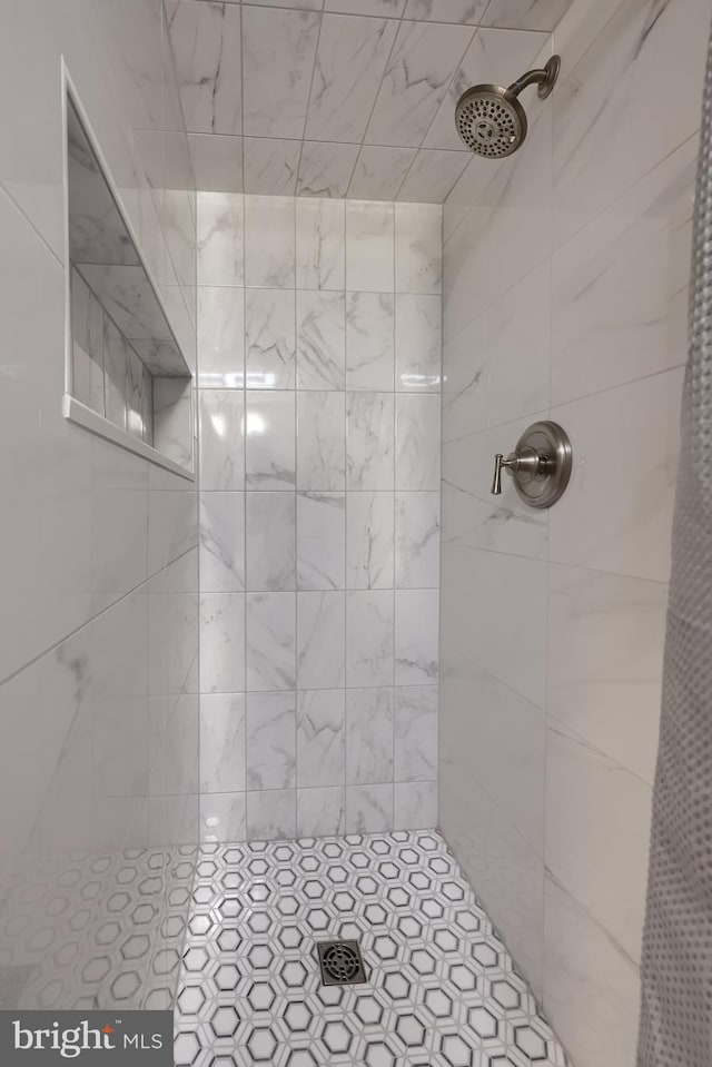 1700 N Texter Mountain Rd, Reinholds, PA 17569 - full bathroom featuring a tile shower