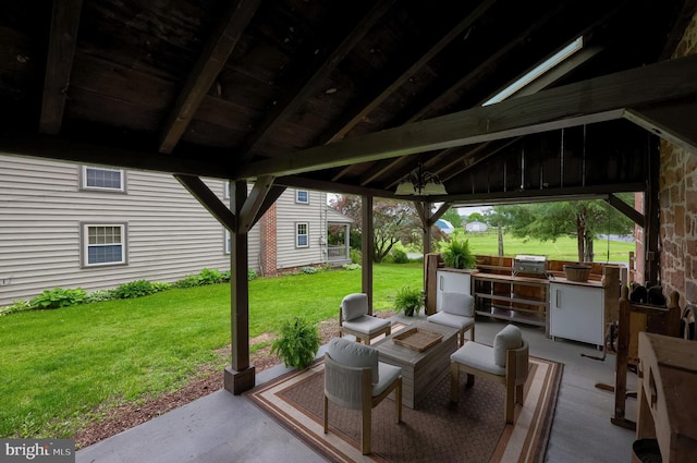 1700 N Texter Mountain Rd, Reinholds, PA 17569 - view of patio with an outdoor kitchen