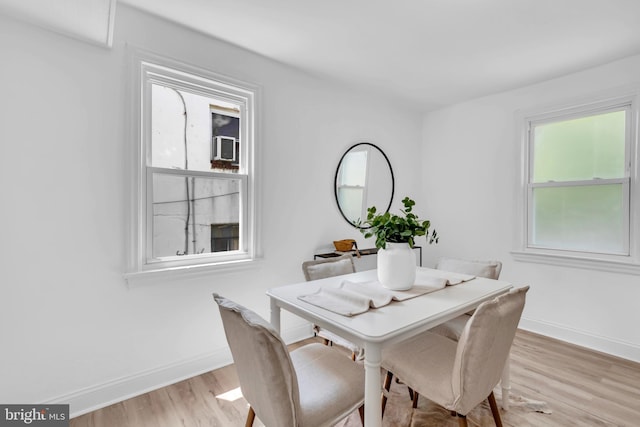 4428 Edson Pl NE, Washington, DC 20019 - dining room with light wood-type flooring and baseboards