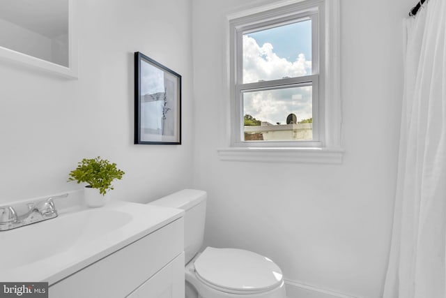 4428 Edson Pl NE, Washington, DC 20019 - full bathroom with plenty of natural light, toilet, and vanity
