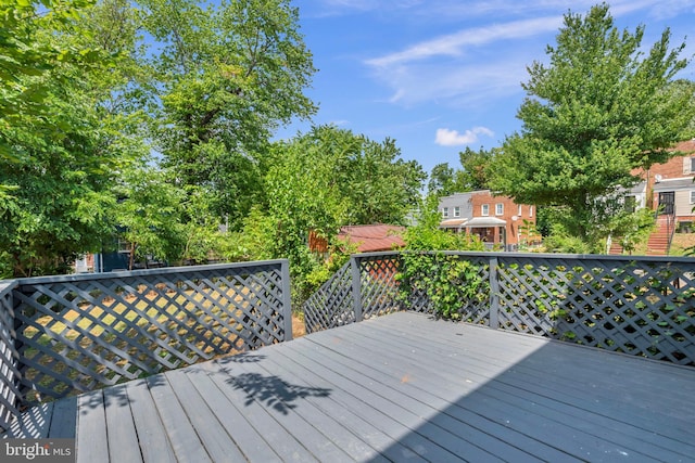 4428 Edson Pl NE, Washington, DC 20019 - view of wooden deck