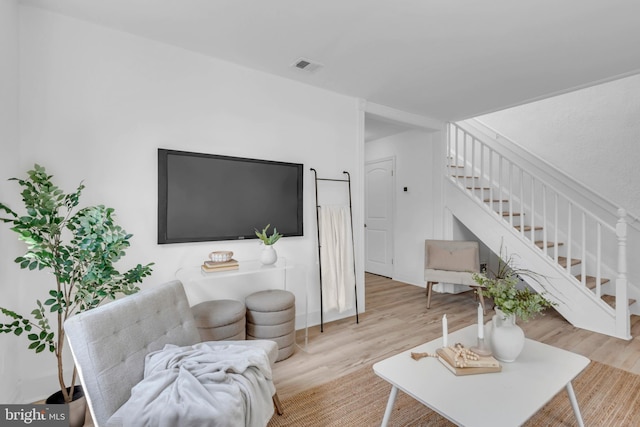 4428 Edson Pl NE, Washington, DC 20019 - living room with wood finished floors and stairway