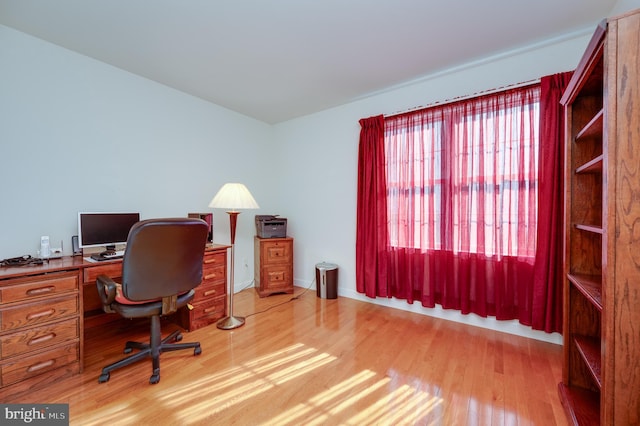 314 Valley Ct, Sinking Spring, PA 19608 - office area featuring wood finished floors