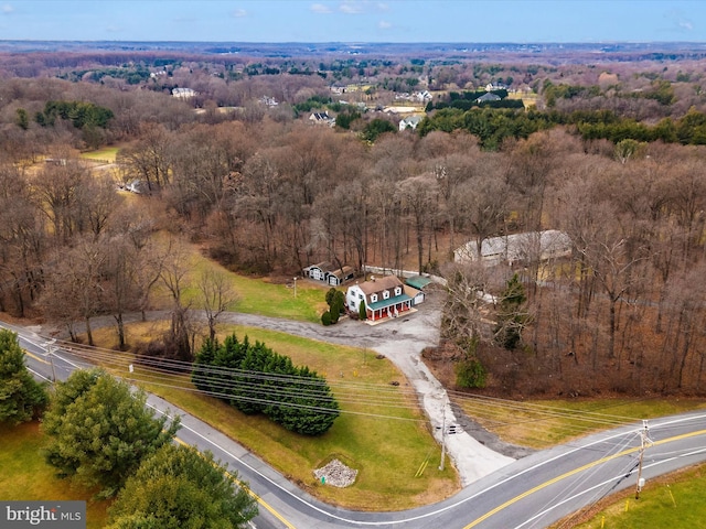 aerial view of property and surrounding area