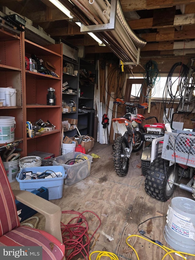 view of basement