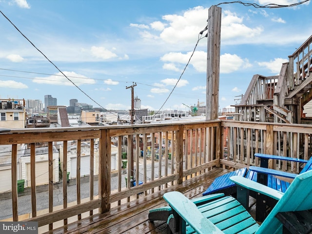 628 E Fort Ave, Baltimore, MD 21230 - view of wooden deck