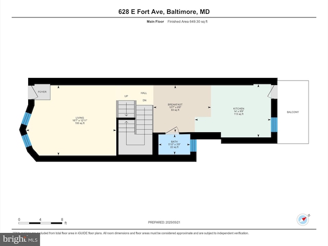628 E Fort Ave, Baltimore, MD 21230 - home floor plan