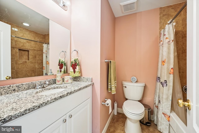 15613 Ancient Oak, North Potomac, MD 20878 - bathroom featuring vanity, tile patterned flooring, and shower / tub combo