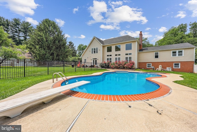 15613 Ancient Oak, North Potomac, MD 20878 - view of pool featuring a patio and a diving board