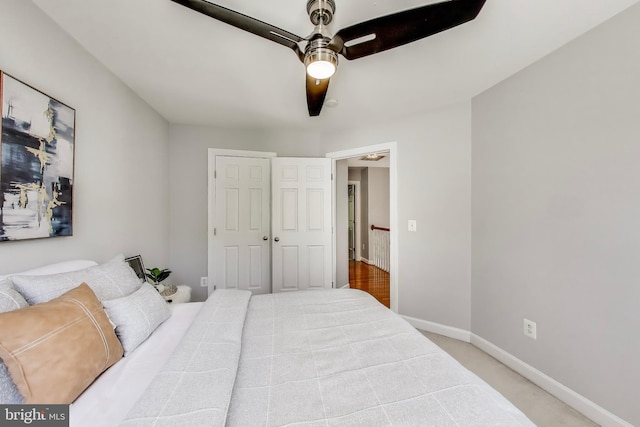 9093 Acheson Ct, Lorton, VA 22079 - bedroom featuring baseboards, a ceiling fan, carpet, and a closet