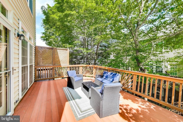 9093 Acheson Ct, Lorton, VA 22079 - deck featuring outdoor lounge area