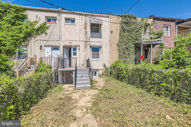 4904 Pembridge Ave, Baltimore, MD 21215 - rear view of house with stucco siding