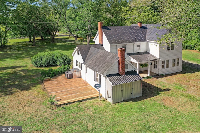 1838 Muddy Gut Rd, Dunnsville, VA 22454 - view from above of property featuring a tree filled landscape