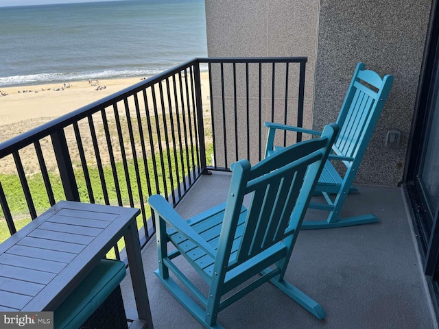 911 Harbour House Rd Unit 911, Bethany Beach, DE 19930 - balcony featuring view of water and beach