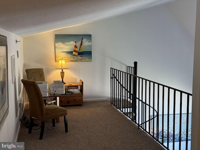911 Harbour House Rd Unit 911, Bethany Beach, DE 19930 - corridor featuring carpet floors, an upstairs landing, and a textured ceiling
