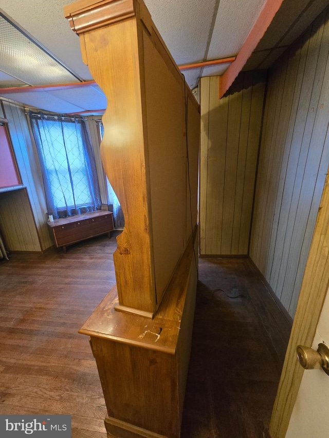 233 S 58th St, Philadelphia, PA 19139 - corridor featuring wood walls and wood finished floors