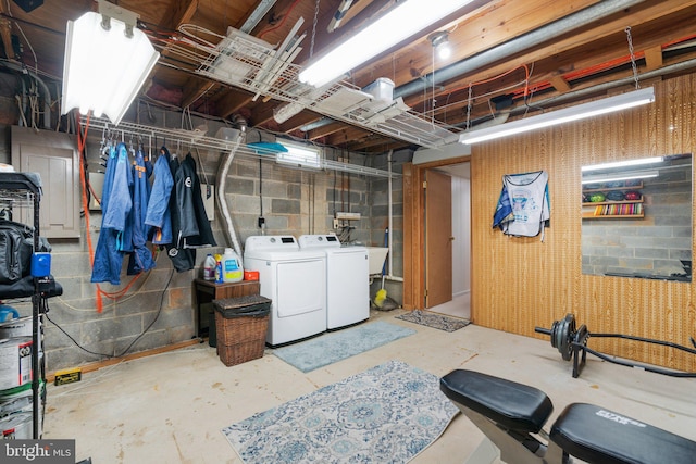 18 Huxley Cir, Abingdon, MD 21009 - unfinished basement with washer and clothes dryer