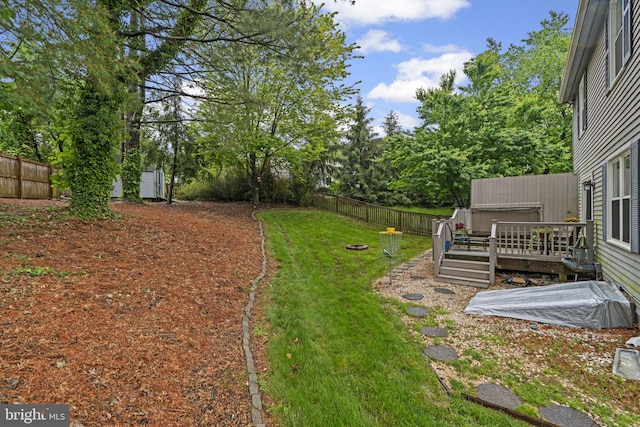 18 Huxley Cir, Abingdon, MD 21009 - view of yard featuring a deck