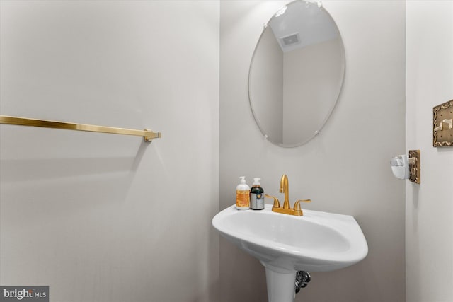 bathroom with a sink