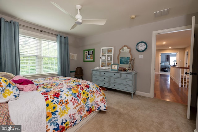 8 Fallbrook Ln, Glen Mills, PA 19342 - bedroom featuring carpet, a ceiling fan, and baseboards